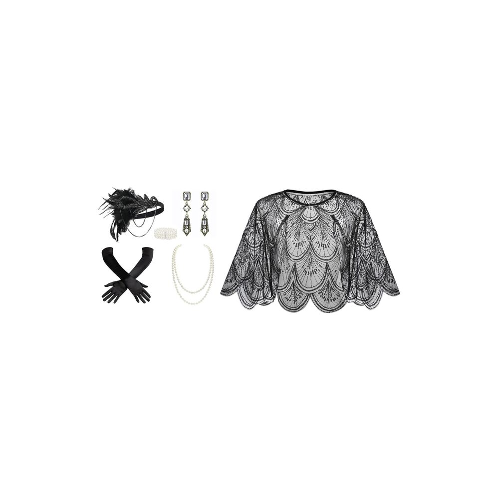 5749 1920s Accessoriess For Flapper Feather Headband Headpiece